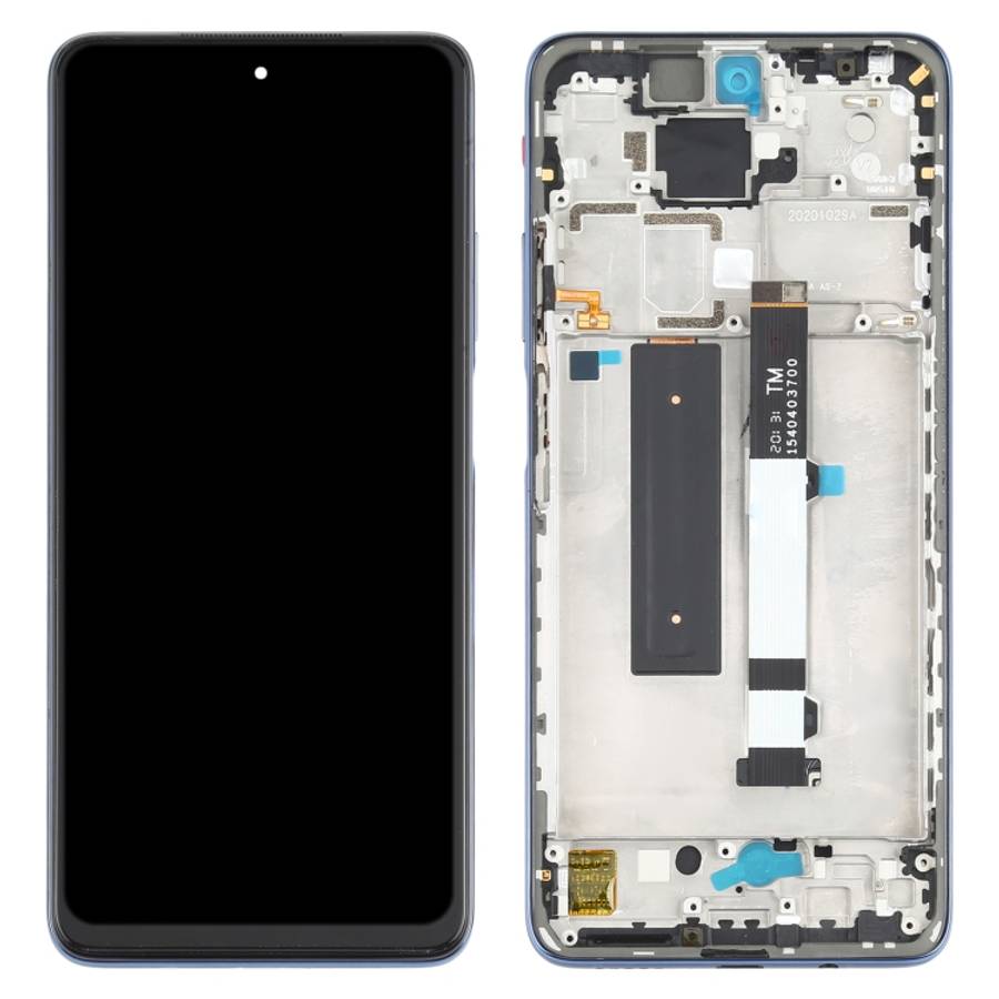 Original LCD Screen and Digitizer Full Assembly with Frame for Xiaomi Redmi Note 9 Pro 5G / Mi 10...