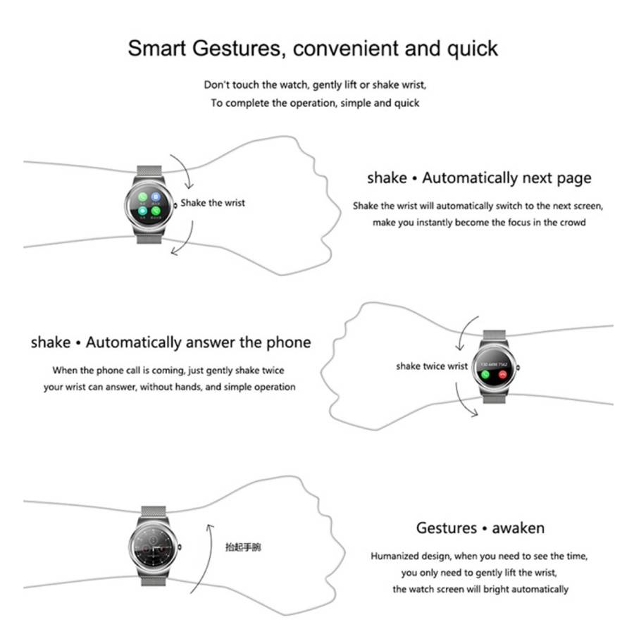 SMA-Round 1.28 inch Color Touch Screen Bluetooth Smart Watch, Waterproof, Support Voice Control /...