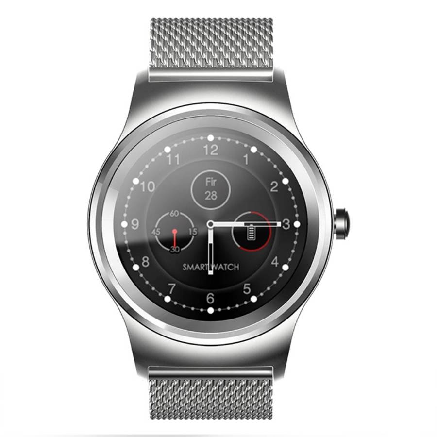 SMA-Round 1.28 inch Color Touch Screen Bluetooth Smart Watch, Waterproof, Support Voice Control /...