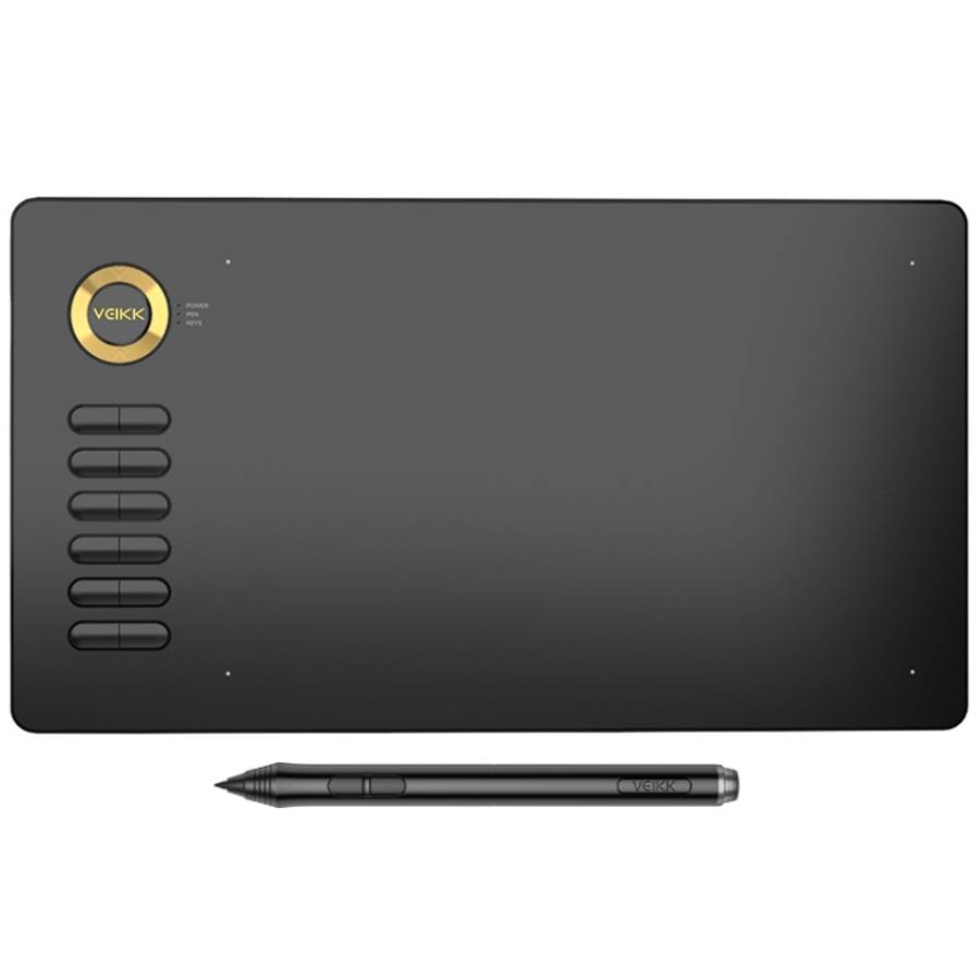 VEIKK A15 10x6 inch 5080 LPI Smart Touch Electronic Graphic Tablet, with Type-C Interface, A15 Go...