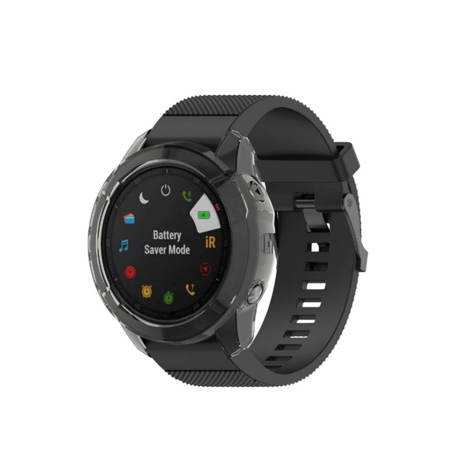 For Garmin Fenix 6X TPU Half Coverage Smart Watch Protevtice Case, For Garmin Fenix 6X