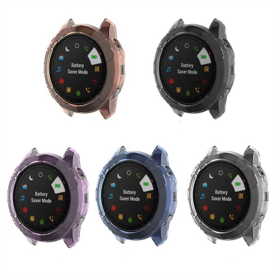 For Garmin Fenix 6X TPU Half Coverage Smart Watch Protevtice Case, For Garmin Fenix 6X