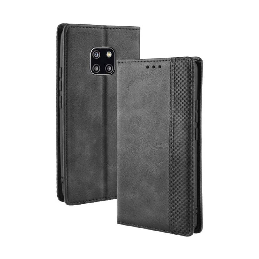 Magnetic Buckle Retro Texture Horizontal Flip Leather Case for Huawei Mate 20 Pro, with Holder &a...