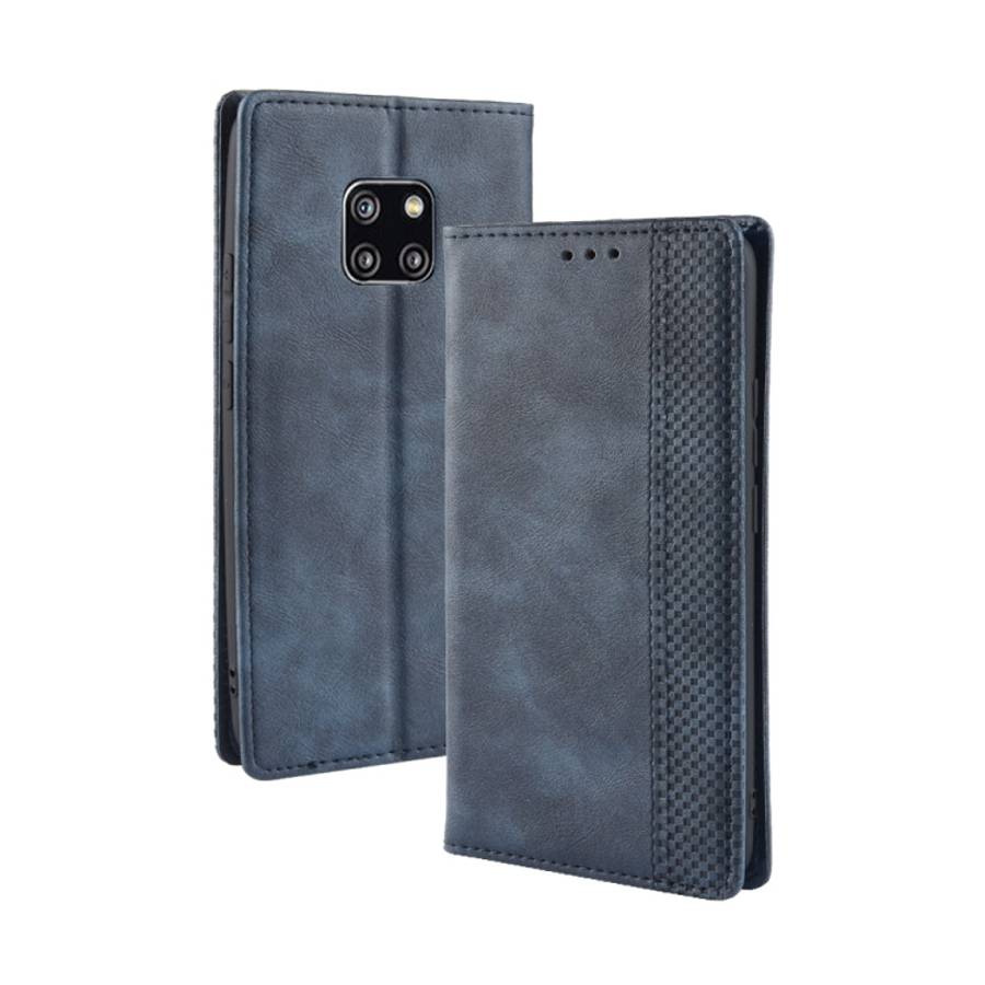Magnetic Buckle Retro Texture Horizontal Flip Leather Case for Huawei Mate 20 Pro, with Holder &a...