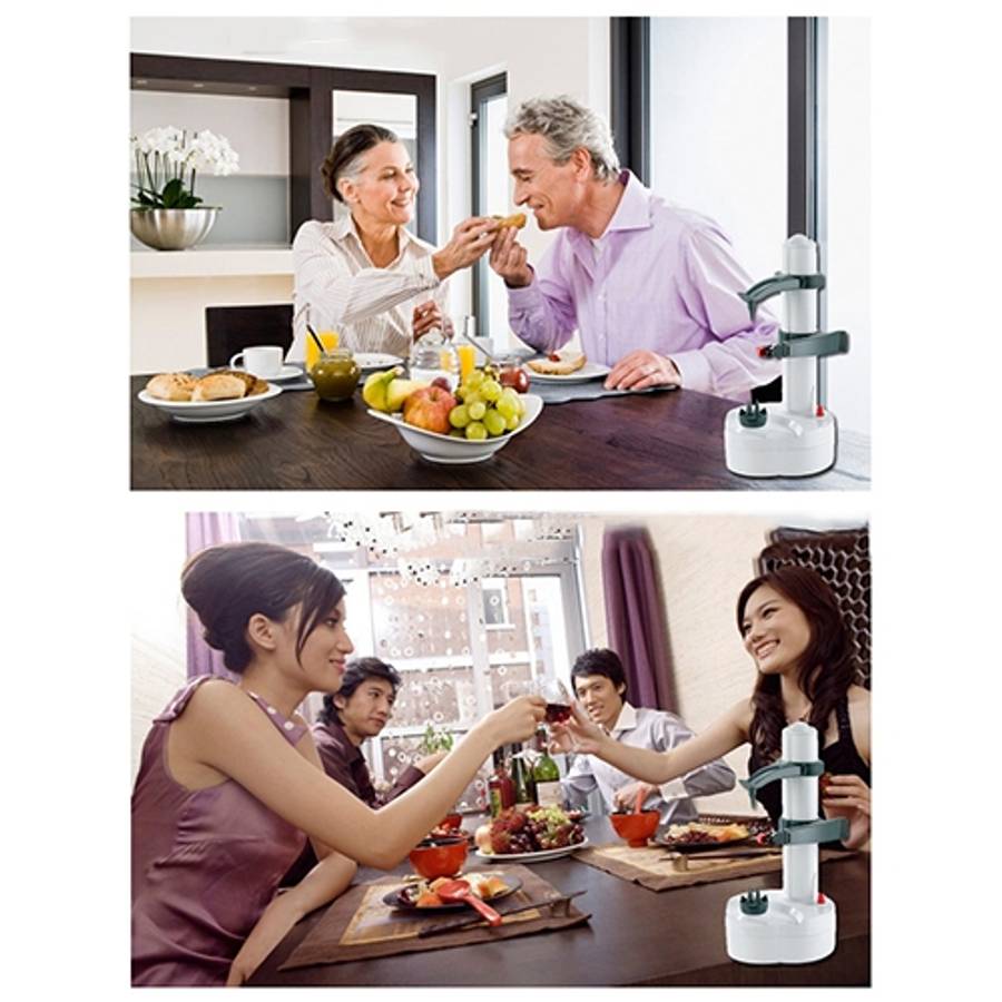 Multifunction Stainless Steel Electric Vegetables Fruit Peeler Automatic Peeling Machine, Dry Bat...