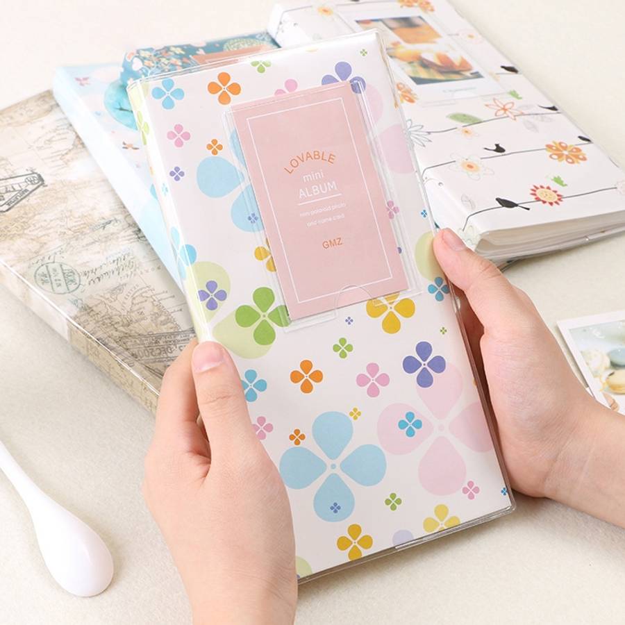 3 inch DIY Creativity Insert Type Mini Exquisite Photo Album, Four Leaf Clover Pattern, Many Tree...