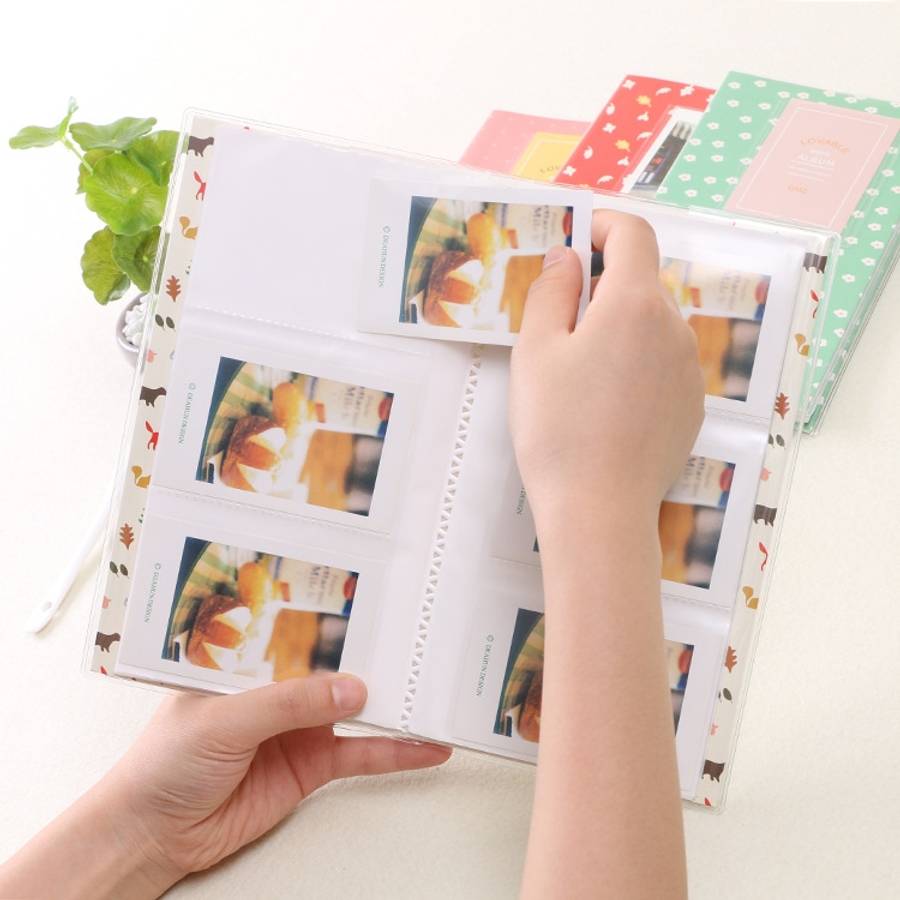 3 inch DIY Creativity Insert Type Mini Exquisite Photo Album, Four Leaf Clover Pattern, Many Tree...