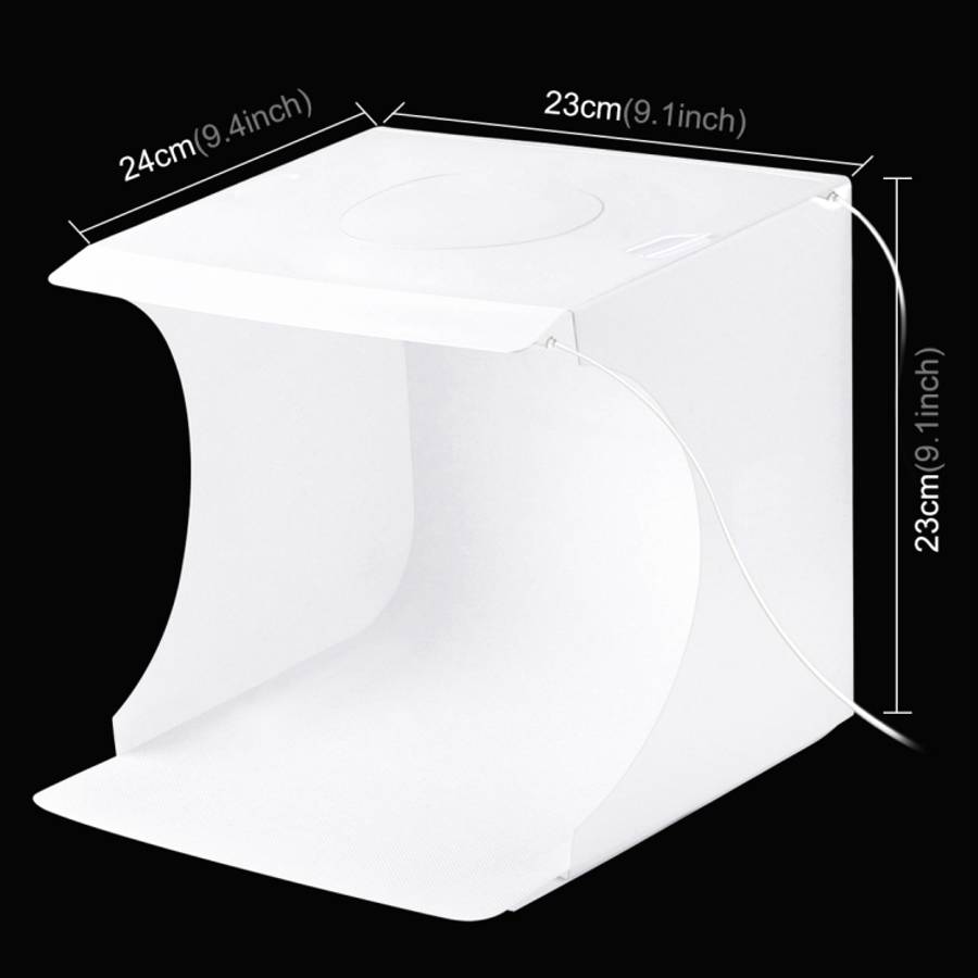 PULUZ 20cm Include 2 LED Panels Folding Portable 1100LM Light Photo Lighting Studio Shooting Tent...