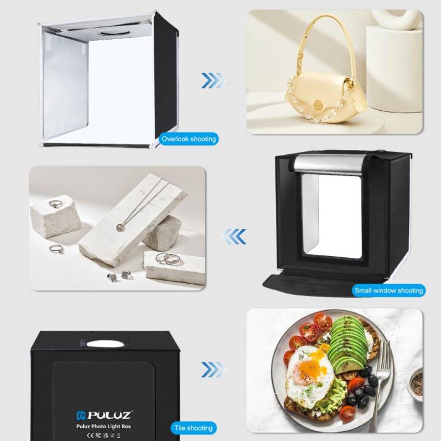 PULUZ 40cm Folding Portable White Light Dimmable Photo Lighting Studio Shooting Tent Box Kit with...