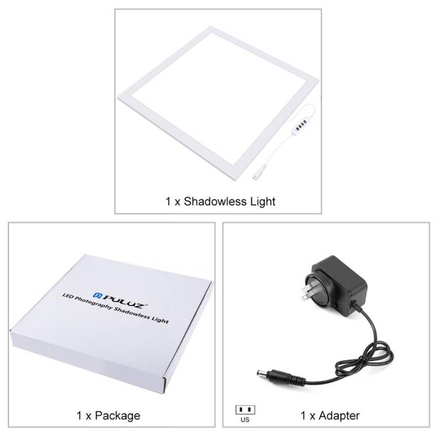 PULUZ 1000LM LED Acrylic No Polar Dimming Shadowless Light Pad with Switch for 40cm Photo Studio ...