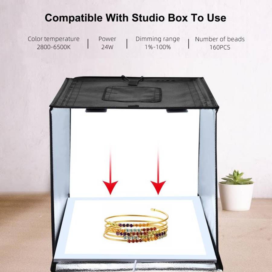 PULUZ 1000LM LED Acrylic No Polar Dimming Shadowless Light Pad with Switch for 40cm Photo Studio ...