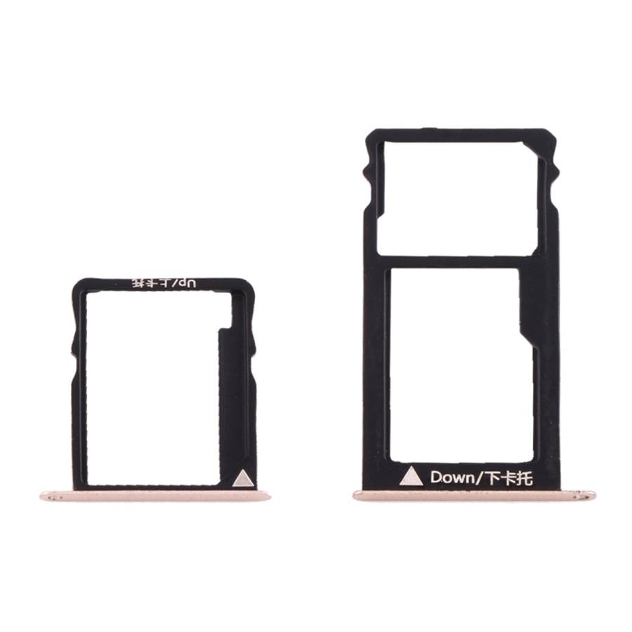 For Huawei Honor 5X / GR5 Micro SIM Card Tray + Nano SIM &amp; Micro SD Card Tray, For Huawei 5X,...