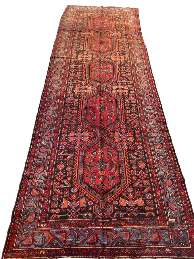 Classic Persian Hamedan Runner - Vintage