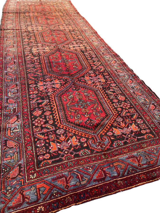 Classic Persian Hamedan Runner - Vintage