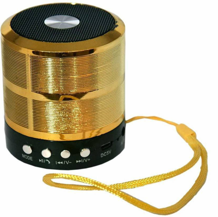 Mini Bluetooth Speaker WS-887 Gold