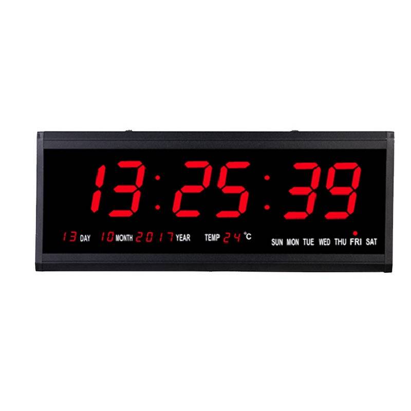 Tube LED Display Digital Calendar Wall Clock