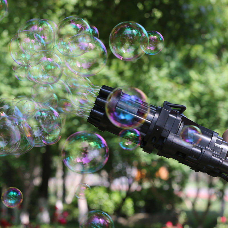 Electric Gatling Bubble Machine