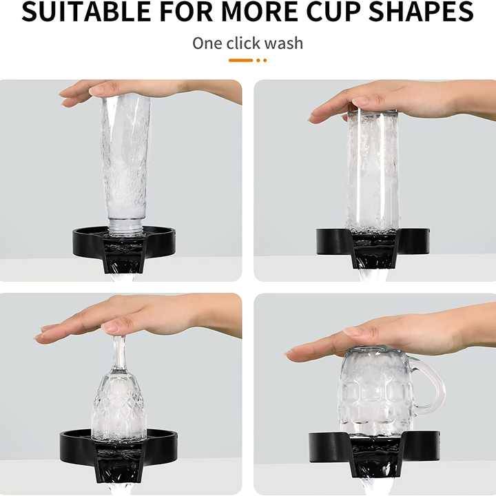 Highly Acclaimed Stainless Steel Sink Glass Cup Rinser Automatic Cup Washer Bottle Cleaner Washer fo