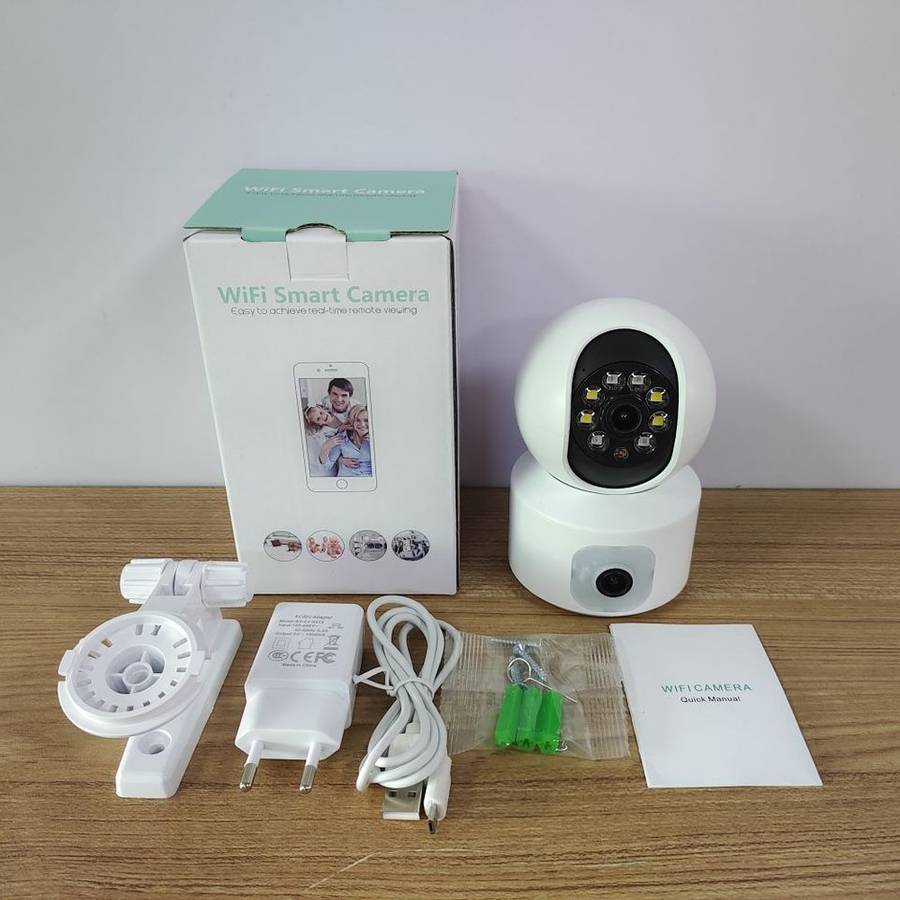 Dual Lens Indoor Wifi Camera with ICSEE App