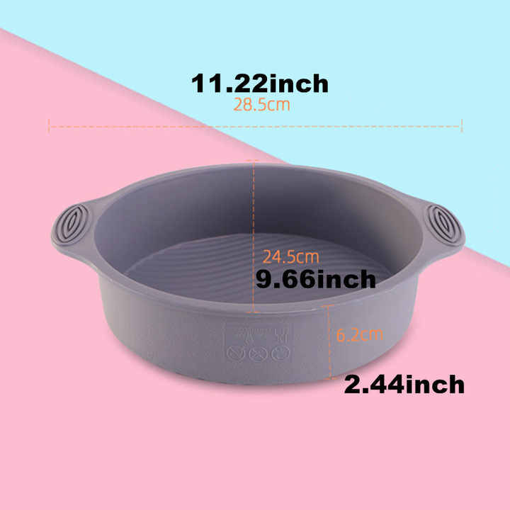 BPA-Free round Silicone Cake Mould Food Grade Baking Mold with OPP Bag Packaging for Cake Decoratin