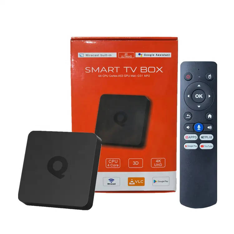 Android 10 Q1 ATV Allwinner H313 Quad Core 5G Wifi 4k 2GB 16GB Smart TV Android