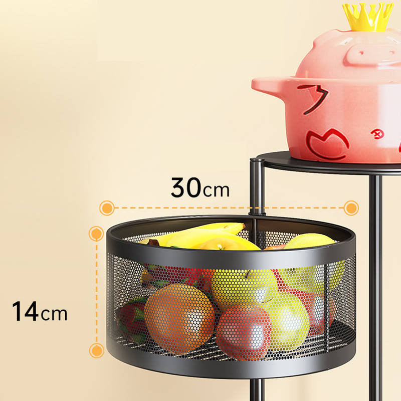 5 Layer 360 Degree Rotating Vegetable Rack