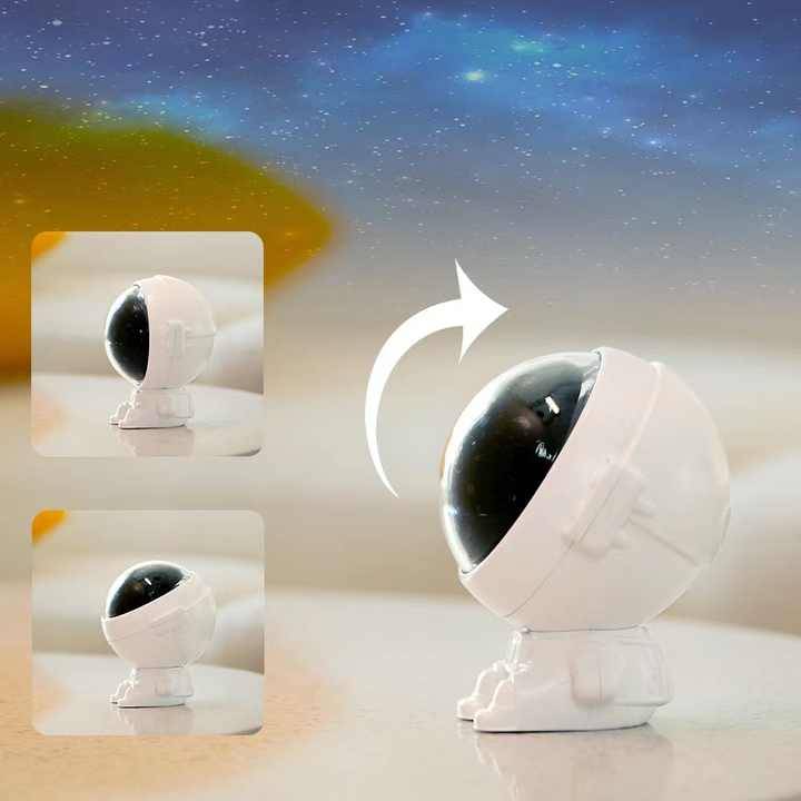 Star Projector Night Light for Kids, Astronaut Space Buddy Rotating Night Light, Starry Sky LED Proj