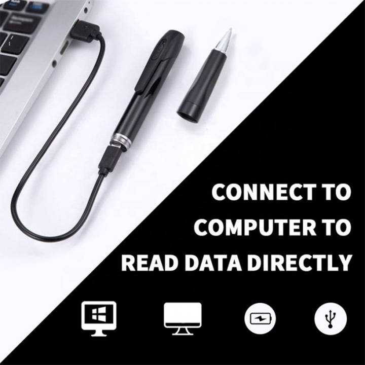 Small Ballpoint Pen Camera FULL HD 1080P With Built-in Microphone Security Camera for Home Office Vi