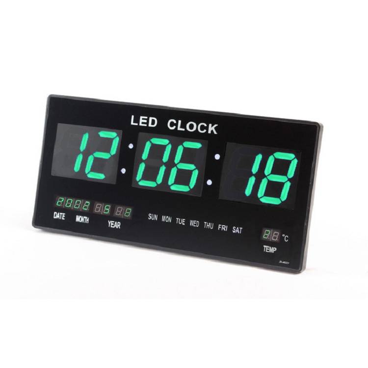 Big Digits LED Display Digital Calendar Wall Clock