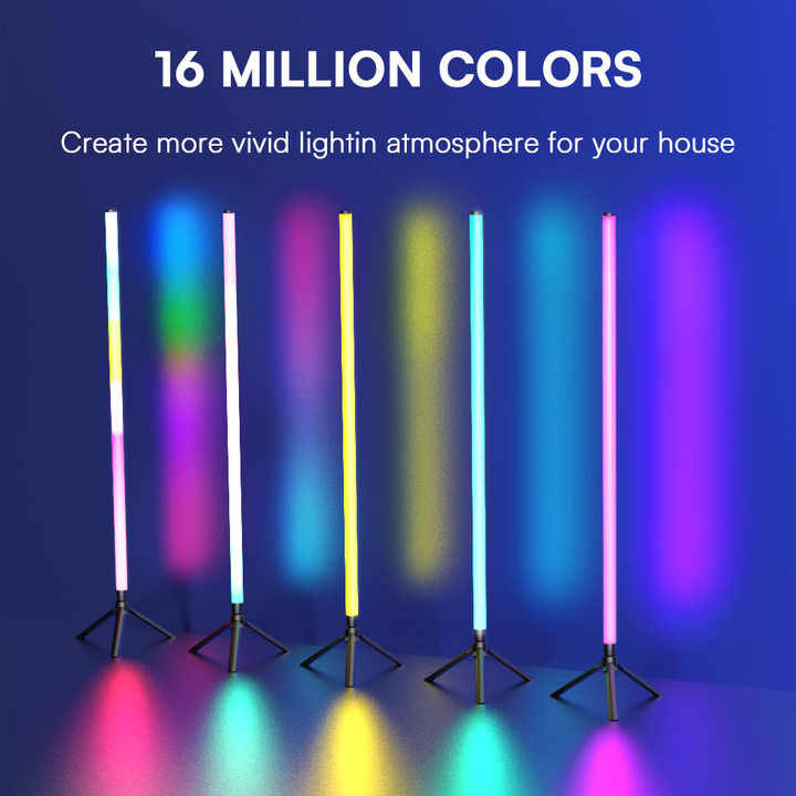 1pc Rgb Corner Floor Lamp