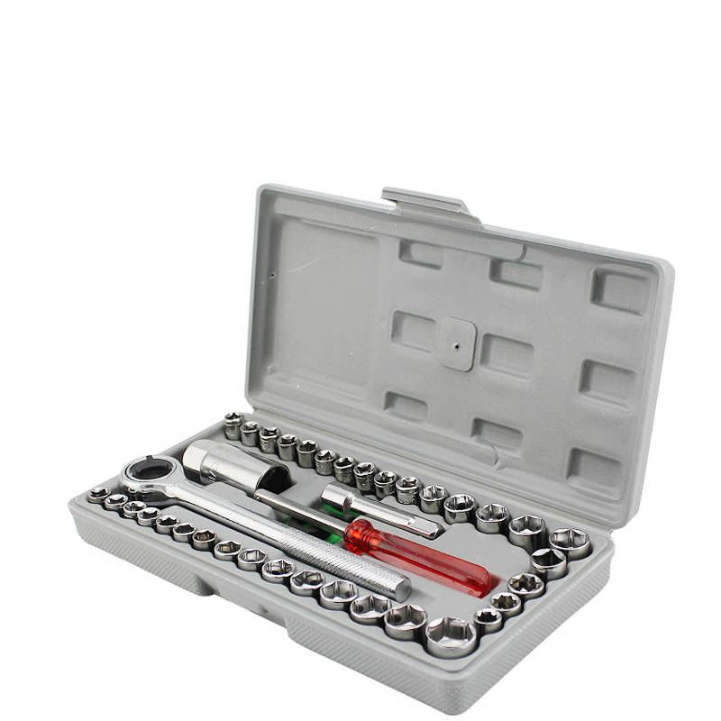 40 pcs Hand Tool Kit Socket Wrench Tool Set