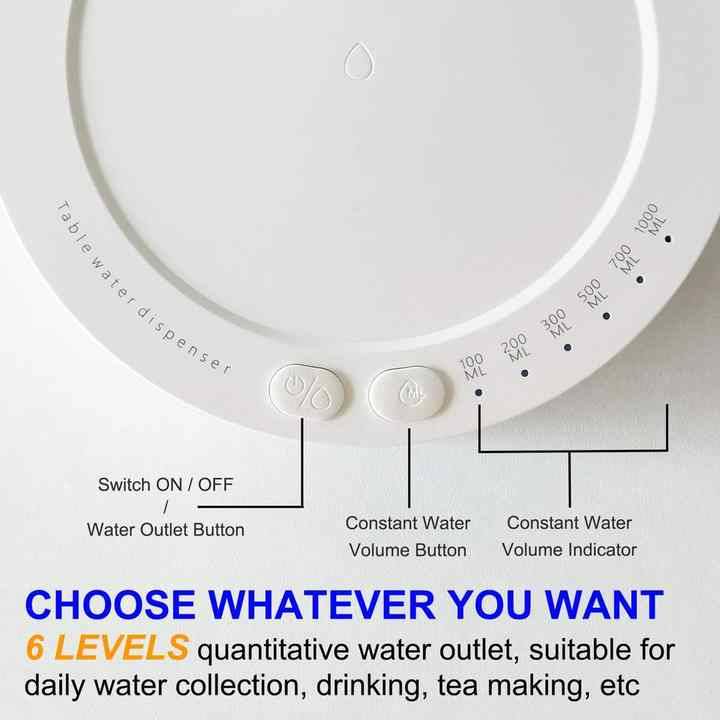 Automatic Water Dispenser Wireless Electric Water Bottle Pump Usb Charging Desk Smart Table Water D
