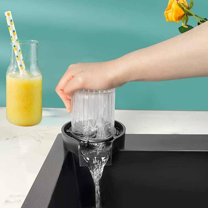 Highly Acclaimed Stainless Steel Sink Glass Cup Rinser Automatic Cup Washer Bottle Cleaner Washer fo