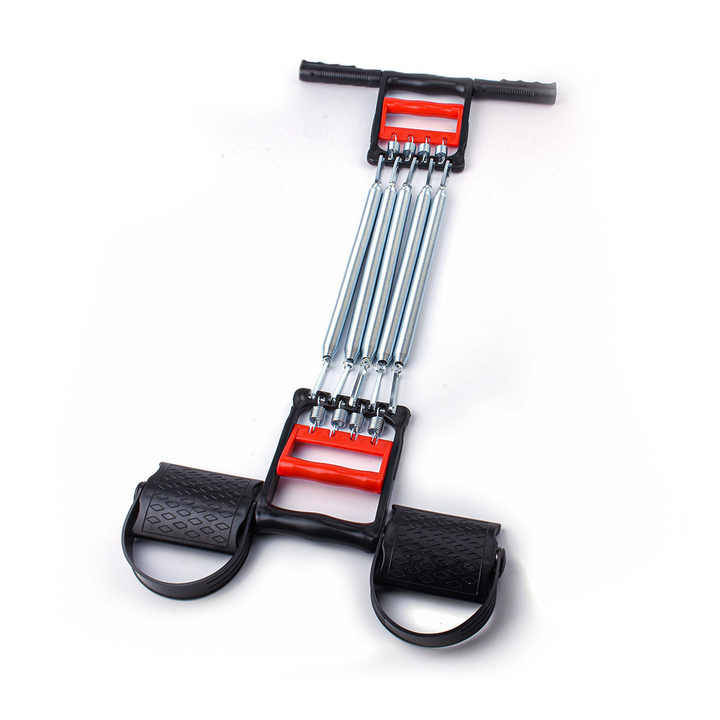Fitness Equipment Muscle Trainer Fitness Elastic Exercise Spring Chest Expander With Foot Pedal