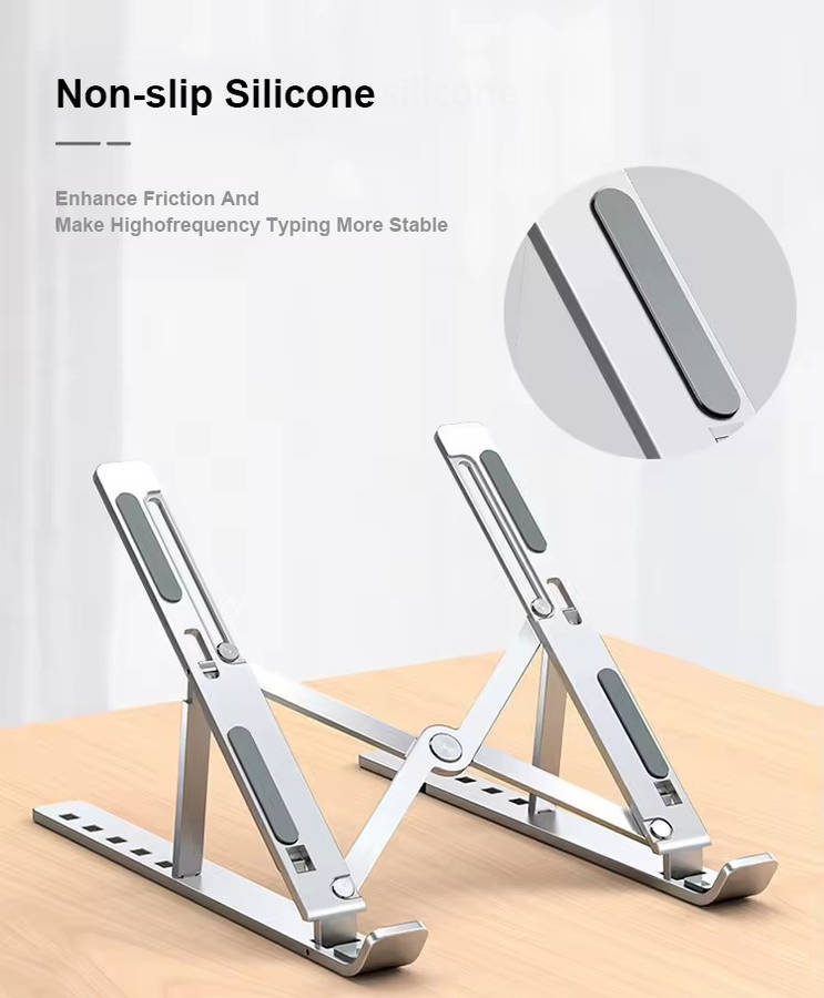 Portable Table Height Adjustable Laptop Holder Support Colling Aluminium Alloy Notebook Vertical Lap