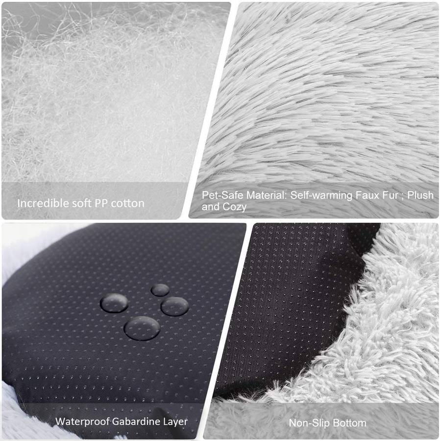 Plush pet beds 70cm - White
