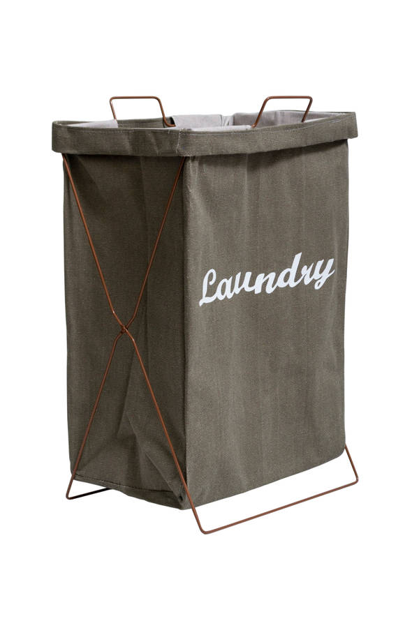 Fine Living - Laundry Stand - Khaki Brown