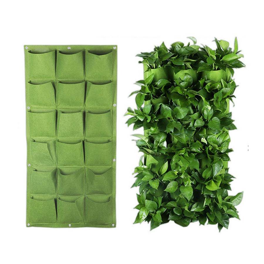 Fine Living 18 Pockets Wall Planter - Green