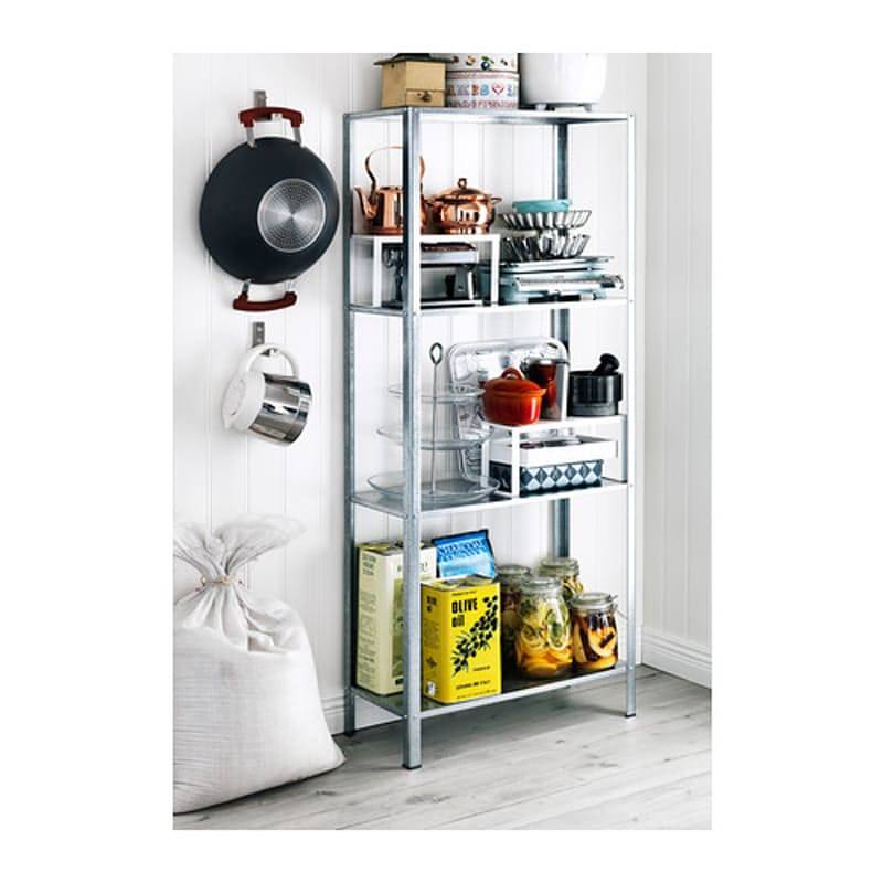 Fine Living - 4 Layer Shelf In Galvanized Steel