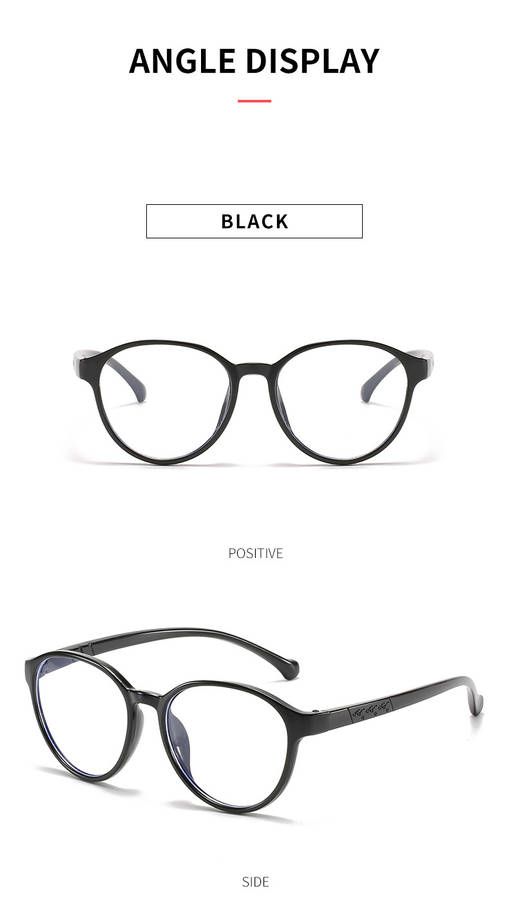 Blue Ray Glasses | Ebony Black