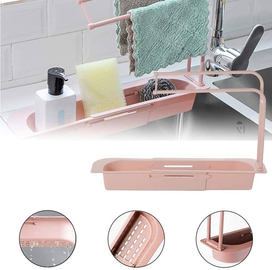 Fine Living Telescopic Storage Drainage Basket - P