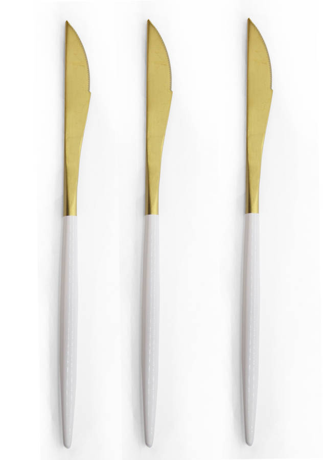 Finery - Cutlery Set 12pc - Gold/White