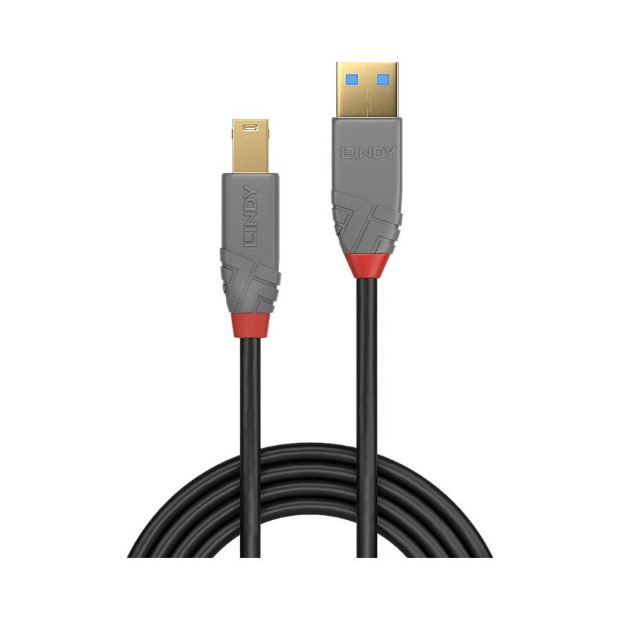 Lindy Usb3.0 Type-A To B Cable - Anthra Line