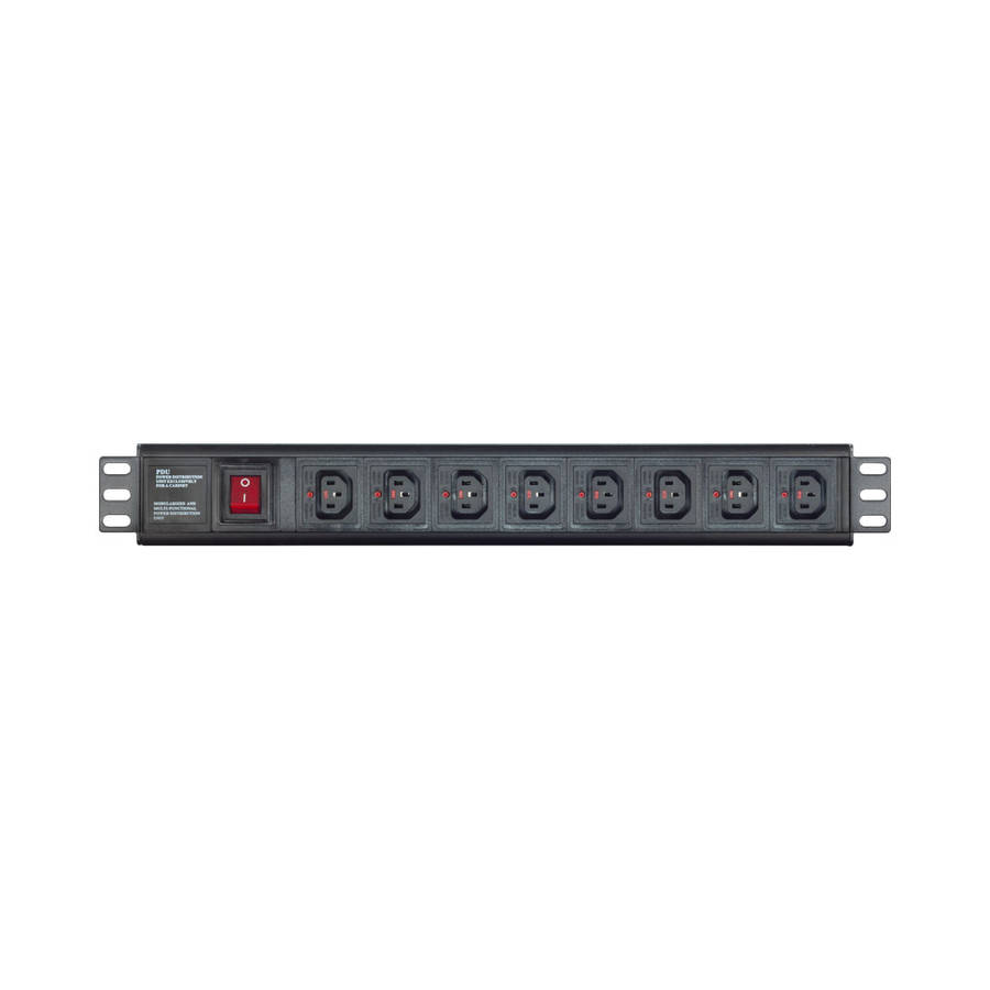 8-Port 19 Inch Lockable C13 Metal Pdu