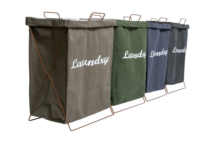 Fine Living - Laundry Stand - Khaki Brown