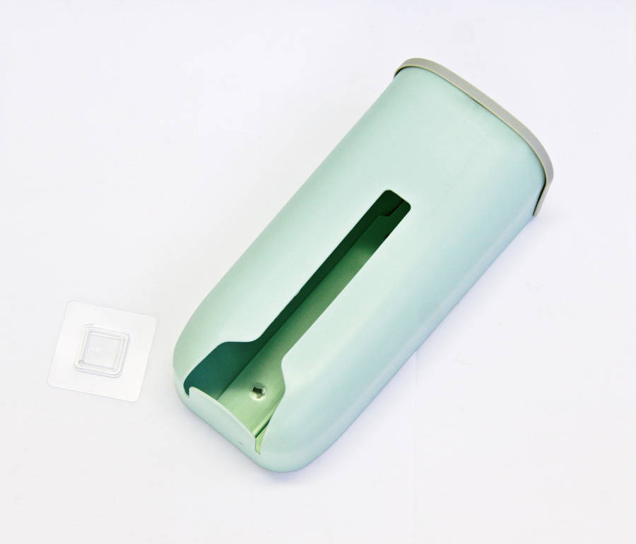 Smart plastic bag storage and dispenser - Mint
