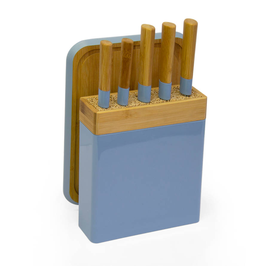 Knife Block Set - Blue