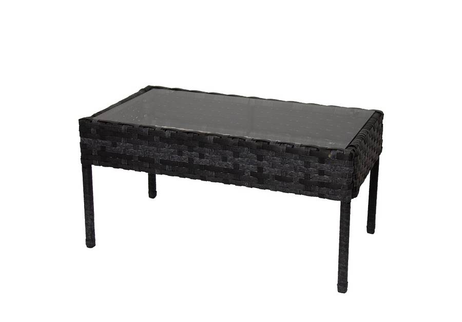 Rattan Miami  - 4pc Set Marbled Black