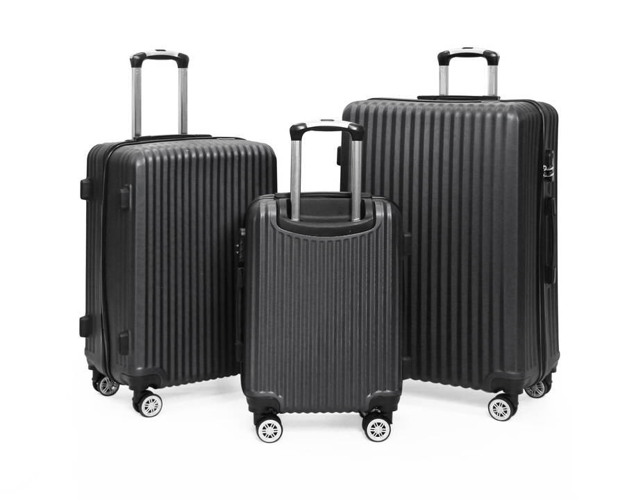 SideKick - Diamond 3pc Luggage Set - Black