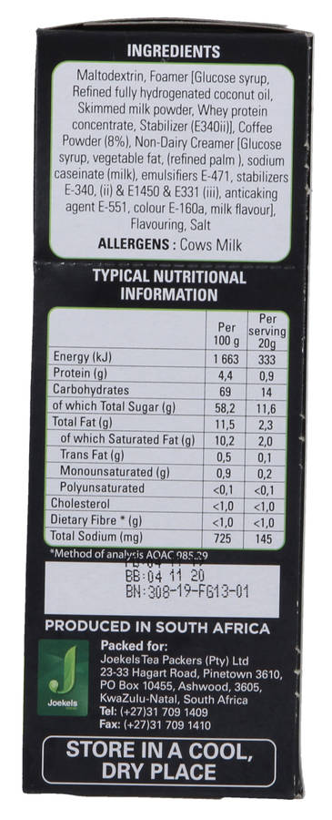 Society Cappuccino Unsweetened 8's Pack of 10